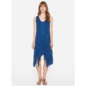 Johnny Was Royal Blue Sleeveless Midi Dress